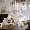 Senior couple using a laptop computer at home