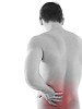 Man holding his sore back
