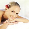 Woman smiling in the spa
