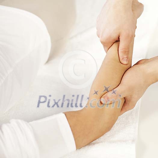 Arm being massaged