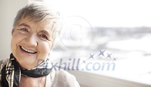 Smiling senior woman Smiling senior woman