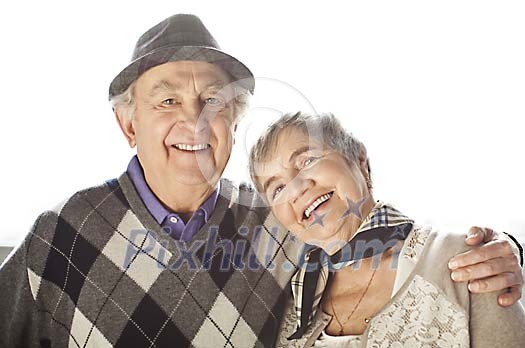 Smiling senior couple 