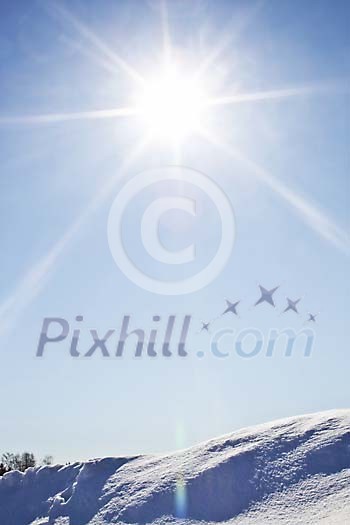 Sunny winter day Sunny winter day