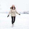 Woman skating on the ice