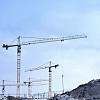 Cranes on the building site