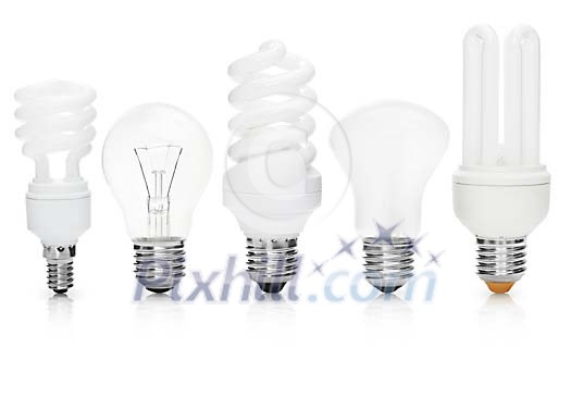 Isolated variation of light bulbs