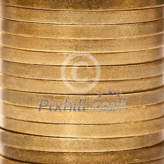 Background of stack of coins