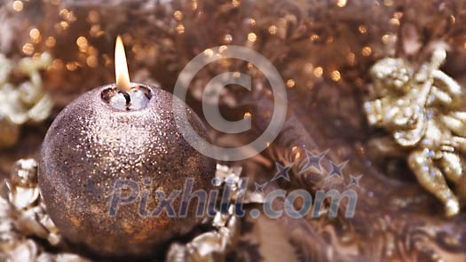 Sparkling candle background