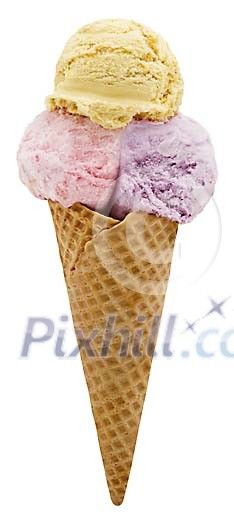 Ice-Cream Cone with clipping path