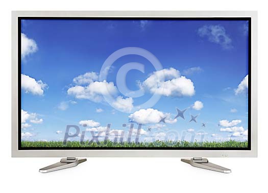 Anonymous lcd screen with clipping path