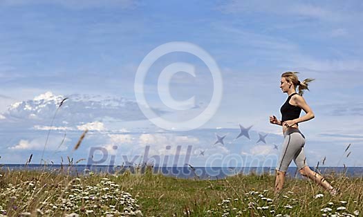 Woman jogging Woman jogging
