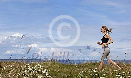 Woman jogging