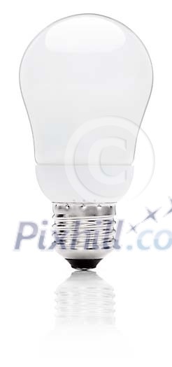 Compact fluorescent lamp isolated on white