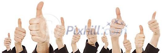 Hands with thumbs up Hands with thumbs up