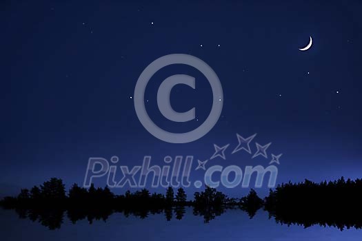 Digitally generated night scenery Digitally generated night scenery