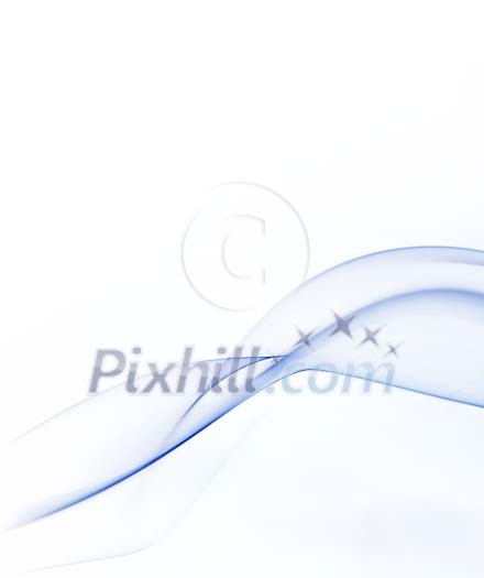 Sensitive blue flow on white Sensitive blue flow on white