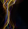 Abstract background with energetic beams