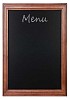 Empty chalk board menu