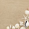 Corner frame made of seashells