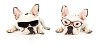 French bulldogs with glasses