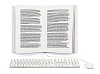 Book made as a computer screen