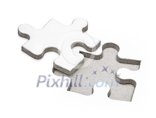 Puzzle piece taken off the background