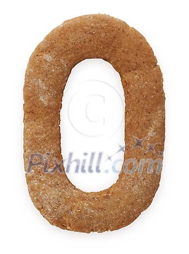 Clipped gingerbread zero Clipped gingerbread zero