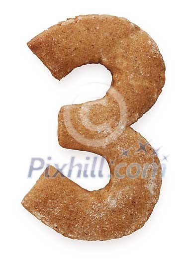 Clipped gingerbread three