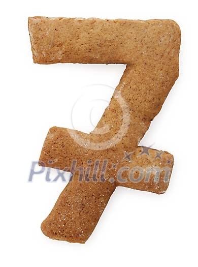 Clipped gingerbread seven