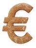 Clipped gingerbread euro sign