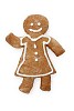 Clipped gingerbread girl
