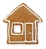 Clipped gingerbread house