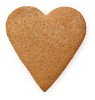 Clipped gingerbread heart