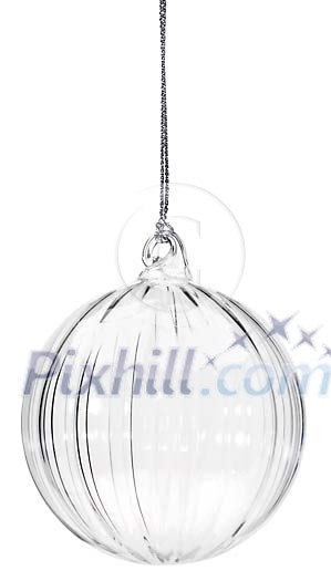 Clipped crystal christmas ball