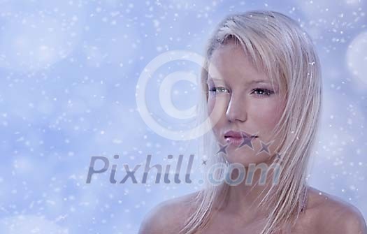Woman in the snow Woman in the snow