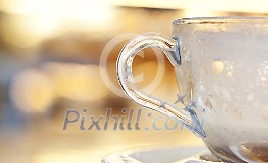Empty cup of cappucino Empty cup of cappucino