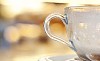 Empty cup of cappucino