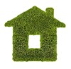 House made of grass on a white background