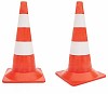 Clipped traffic cones