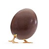 Clipped chocolate egg with chick legs