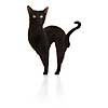 Black cat standing