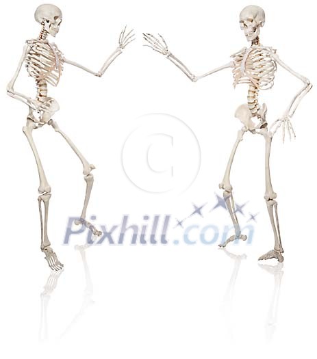 Skeletons dancing