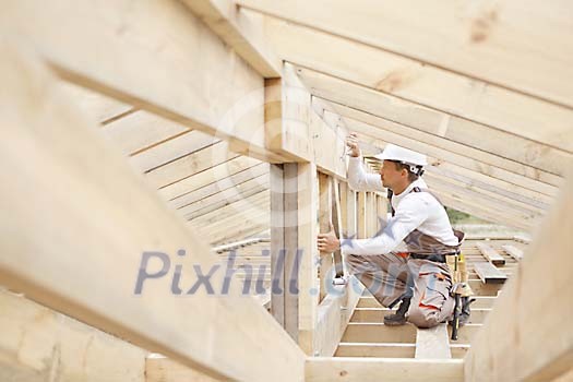 Construction worker working 