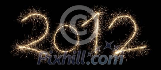 Sparkler shaped numbers 2012