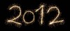 Sparkler shaped numbers 2012
