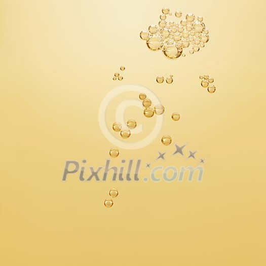 Champagne bubbles close up with copy space Champagne bubbles close up with copy space