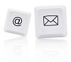 Keyboard key's with email symbols