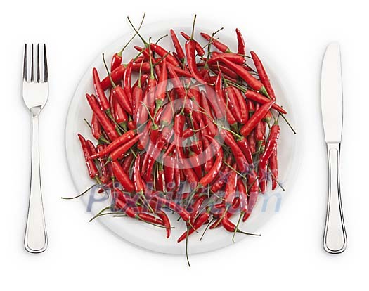 Red Peppers filled plate