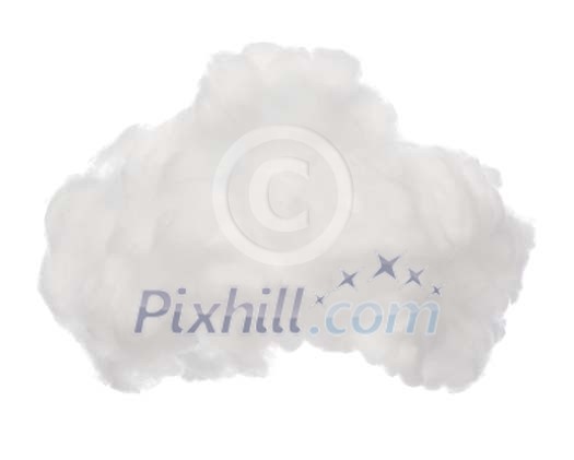 Floating piece of cotton Floating piece of cotton