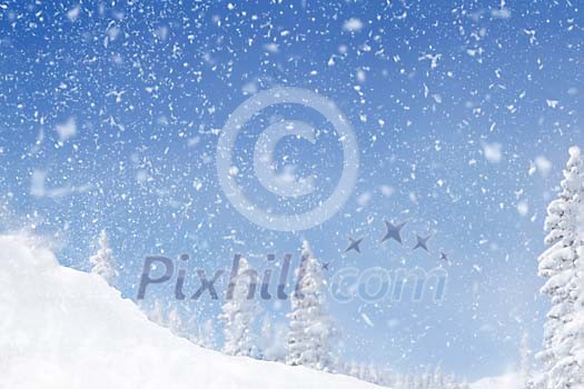 Snowing in Lapland Snowing in Lapland